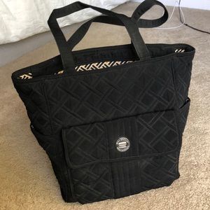 Vera Bradley | Black Laptop Tote